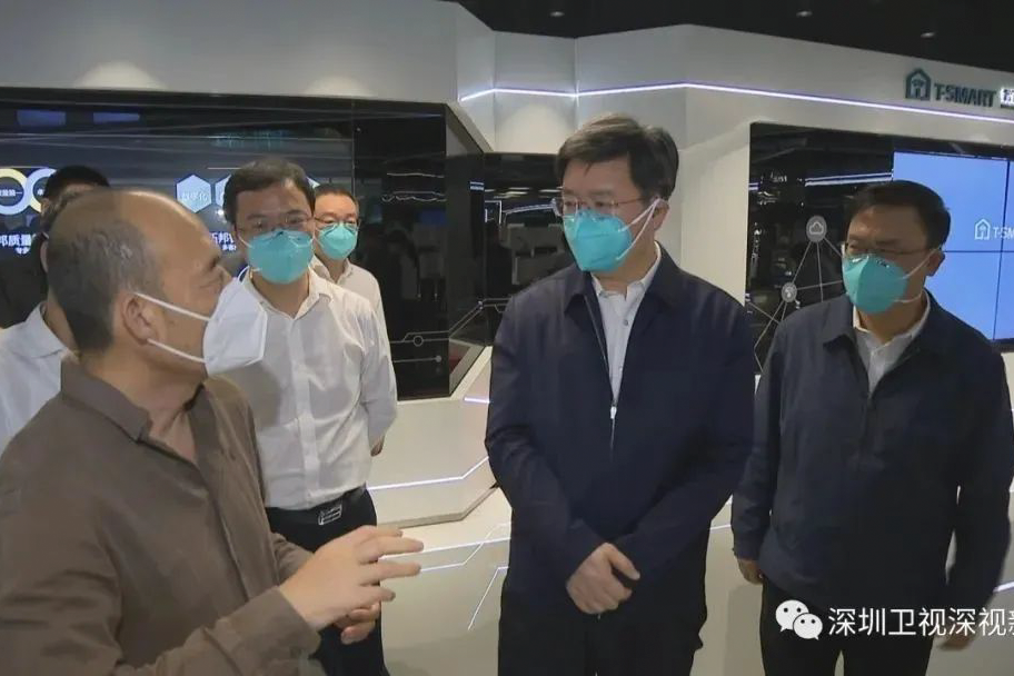 深圳市长覃伟中一行到临拓邦